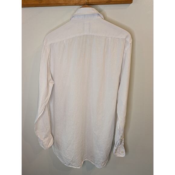 CORDINGS White Cotton Button Down Shirt Size 15.5 Mens British Heritage - Picture 6 of 10